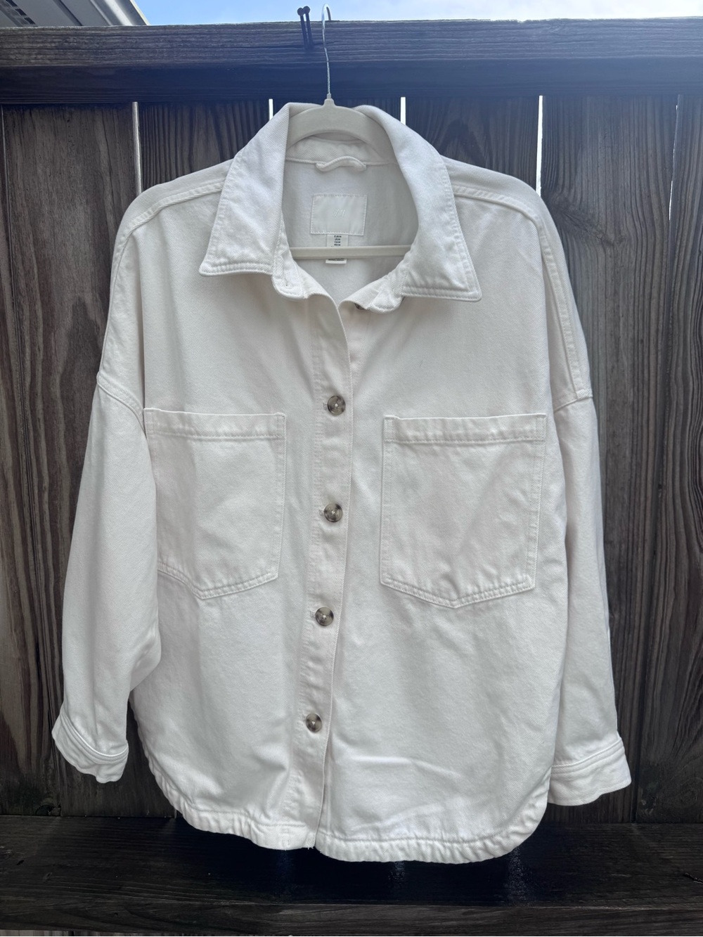 H&M women’s oversized shirt jacket / M